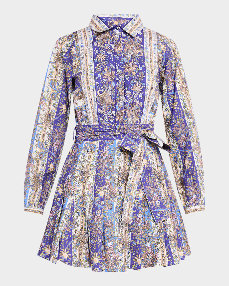Cornelia Belted Mini Shirtdress